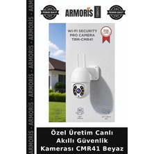 Armoris Özel Üretim Canlı Akıllı Güvenlik Kamerası CMR41 Beyaz
