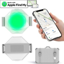 Str Store Lumentag Akıllı Takip Cihazı, Apple Find My ile Uyumlu, LED Işıklı, Kedi ve Köpek Tasması Için Uygun Kılıflı, Evcil Hayvan ve Çocuk Takibi, CR2032 Pil
