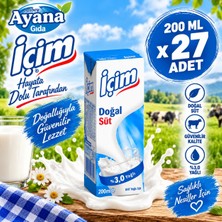 İçim Içim Tam Yağlı Süt 200 ml x 27 Adet (Güncel Tarih)