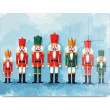 Reflexa Cam Kesme Tahtası Yılbaşı Nutcracker Temalı Çok Amaçlı 35X25 cm