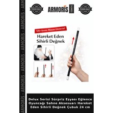 Armoris Delux Serisi Sürpriz Eşyası Eğlence Oyuncağı Sahne Aksesuarı Hareket Eden Sihirli Değnek Çubuk 24 cm