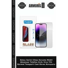 Armoris Delux Serisi Cihaz Koruma Mobil Aksesuar Telefon Zırhı Vivo Y51 Normal Temperli Cam Ekran Koruyucu
