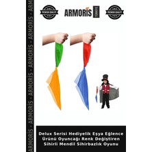 Armoris Delux Serisi Hediyelik Eşya Eğlence Ürünü Oyuncağı Renk Değiştiren Sihirli Mendil Sihirbazlık Oyunu