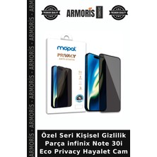 Armoris Özel Seri Kişisel Gizlilik Parça Infinix Note 30I Eco Privacy Hayalet Cam