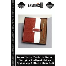 Armoris Delux Serisi Toplantı Gereci Yetişkin Hediyesi Hatıra Eşyası Vip Defter Kalem Seti