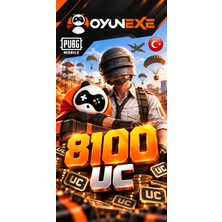 OyunExe Pubg Mobile Uc - Tr Hesaplar Için Geçerlidir -Oyun Id'nize Yüklenir