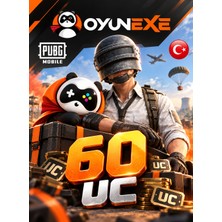 OyunExe Pubg Mobile Uc - Tr Hesaplar Için Geçerlidir -Oyun Id'nize Yüklenir