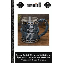 Armoris Delux Serisi Göz Alıcı Yetişkinler Için Farklı Hediye 3D Astronot Tasarımlı Kupa Bardak