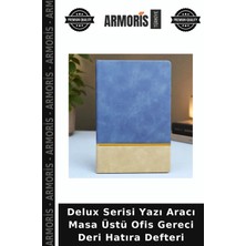 Armoris Delux Serisi Yazı Aracı Masa Üstü Ofis Gereci Deri Hatıra Defteri