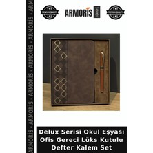 Armoris Delux Serisi Okul Eşyası Ofis Gereci Lüks Kutulu Defter Kalem Set