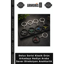 Armoris Delux Serisi Klasik Ürün Arkadaşa Hediye Araba Sever Direksiyon Anahtarlık
