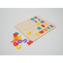 Bezos 3D Baskı Renkli A-Z Alfabe Puzzle - 26 Harfli Eğitim Seti BZS10