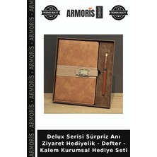 Armoris Delux Serisi Sürpriz Anı Ziyaret Hediyelik - Defter - Kalem Kurumsal Hediye Seti