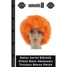Armoris Delux Serisi Etkinlik Ürünü Dans Aksesuarı Turuncu Bonus Peruk