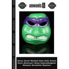 Armoris Delux Serisi Maskeli Balo Hobi Ürünü Oyun Aksesuarı Ninja Kaplumbağalar Maskesi Donatello Maskesi