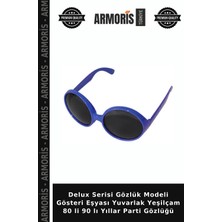 Armoris Delux Serisi Gözlük Modeli Gösteri Eşyası Yuvarlak Yeşilçam 80 Li 90 Lı Yıllar Parti Gözlüğü