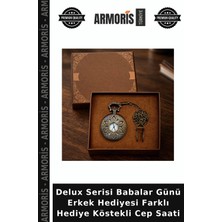Armoris Delux Serisi Babalar Günü Erkek Hediyesi Farklı Hediye Köstekli Cep Saati