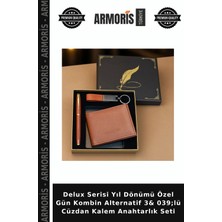 Armoris Delux Serisi Yıl Dönümü Özel Gün Kombin Alternatif 3& 039;LÜ Cüzdan Kalem Anahtarlık Seti