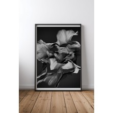 Keyf Home Flow Abstract Iıı Siyah Çerçeveli Mdf Tablo Poster Salon Duvar Dekoru Hediye