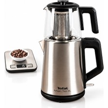 Tefal Magic Tea Xl Cam Demlikli 1,8 L Çay Makinesi BJ5620 + Onerous Mutfak Tartısı