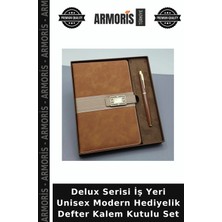 Armoris Delux Serisi Iş Yeri Unisex Modern Hediyelik Defter Kalem Kutulu Set