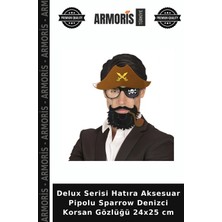 Armoris Delux Serisi Hatıra Aksesuar Pipolu Sparrow Denizci Korsan Gözlüğü 24X25 cm