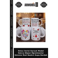Armoris Delux Serisi Karışık Model Hatıra Objesi Öğretmenler Gününe Özel Baskılı Kupa Bardak
