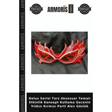 Armoris Delux Serisi Tarz Aksesuar Temalı Etkinlik Konsept Kutlama Gecenin Yıldızı Kırmızı Parti Alev Gözlük
