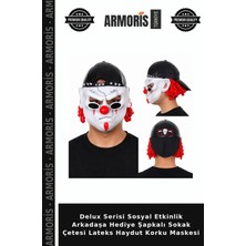 Armoris Delux Serisi Sosyal Etkinlik Arkadaşa Hediye Şapkalı Sokak Çetesi Lateks Haydut Korku Maskesi