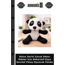 Armoris Delux Serisi Çocuk Odası Odalar Için Dekoratif Eşya Sevimli Peluş Oyuncak Panda