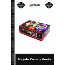 Carlburn Premium Meşale Kırmızı Venüs Şık Parça Renkli Obje Ev Dekor