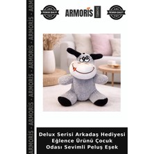 Armoris Delux Serisi Arkadaş Hediyesi Eğlence Ürünü Çocuk Odası Sevimli Peluş Eşek