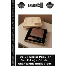 Armoris Delux Serisi Popüler Set Erkeğe Cüzdan Anahtarlık Hediye Seti