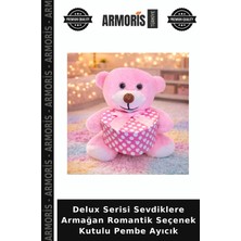 Armoris Delux Serisi Sevdiklere Armağan Romantik Seçenek Kutulu Pembe Ayıcık