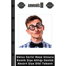 Armoris Delux Serisi Neşe Unsuru Komik Şişe Altlığı Gözlük Absürt Şişe Dibi Tabanlı