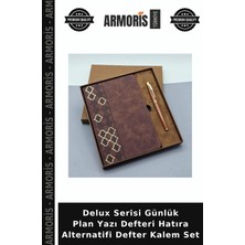 Armoris Delux Serisi Günlük Plan Yazı Defteri Hatıra Alternatifi Defter Kalem Set
