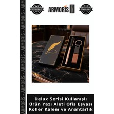 Armoris Delux Serisi Kullanışlı Ürün Yazı Aleti Ofis Eşyası Roller Kalem ve Anahtarlık