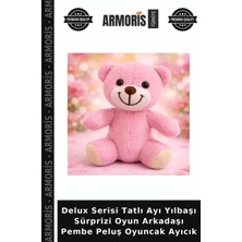 Armoris Delux Serisi Tatlı Ayı Yılbaşı Sürprizi Oyun Arkadaşı Pembe Peluş Oyuncak Ayıcık