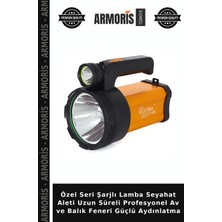 Armoris Özel Seri Şarjlı Lamba Seyahat Aleti Uzun Süreli Profesyonel Av ve Balık Feneri Güçlü Aydınlatma