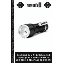 Armoris Özel Seri Cep Aydınlatma Işık Kaynağı Av Aydınlatması Tg LED Mini Özel Pilli El Feneri