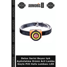 Armoris Delux Serisi Beyaz Işık Aydınlatma Ürünü Acil Lamba Güçlü Pilli Kafa Lambası LED
