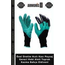 Armoris Özel Üretim Hızlı Kazı Peyzaj Gereci Hobi Aleti Toprak Kazma Bahçe Eldiveni