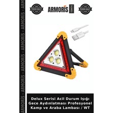 Armoris Delux Serisi Acil Durum Işığı Gece Aydınlatması Profesyonel Kamp ve Araba Lambası / Wt