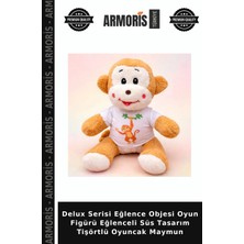 Armoris Delux Serisi Eğlence Objesi Oyun Figürü Eğlenceli Süs Tasarım Tişörtlü Oyuncak Maymun