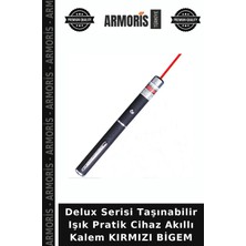 Armoris Delux Serisi Taşınabilir Işık Pratik Cihaz Akıllı Kalem Kırmızı Bigem