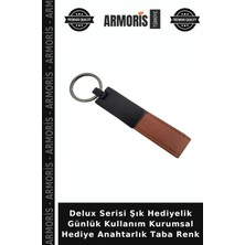 Armoris Delux Serisi Şık Hediyelik Günlük Kullanım Kurumsal Hediye Anahtarlık Taba Renk