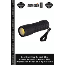 Armoris Özel Seri Cep Feneri Okul Eşyası Karanlık Lambası Pilli Promosyon Fener LED Aydınlatma