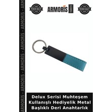 Armoris Delux Serisi Muhteşem Kullanışlı Hediyelik Metal Başlıklı Deri Anahtarlık