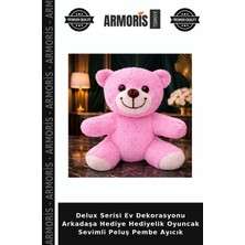 Armoris Delux Serisi Ev Dekorasyonu Arkadaşa Hediye Hediyelik Oyuncak Sevimli Peluş Pembe Ayıcık