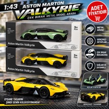Bezos RW8143 1:43ASTON Marton Valkyrıe Çek Bırak Metal Model Araba (Adet Fiyatıdır) BZS10